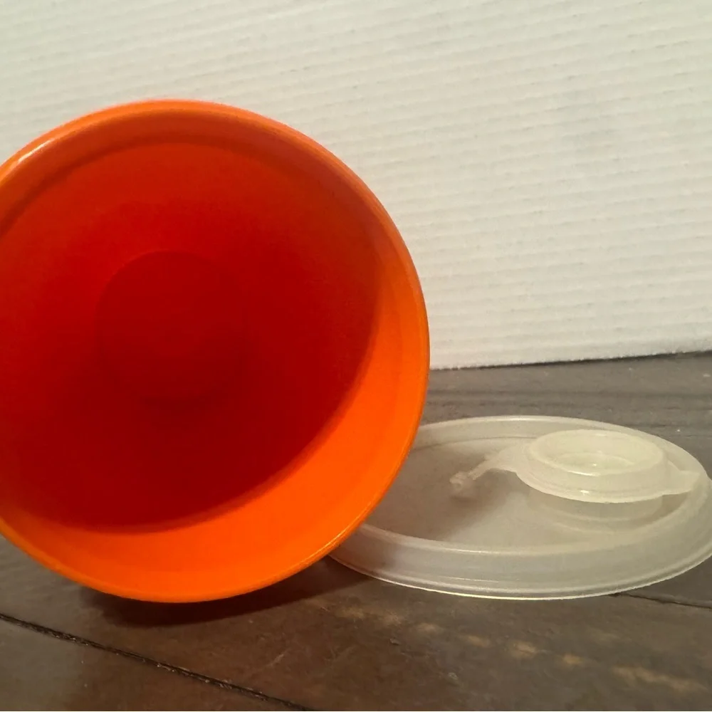 Bright Orange Tumbler with Lid
